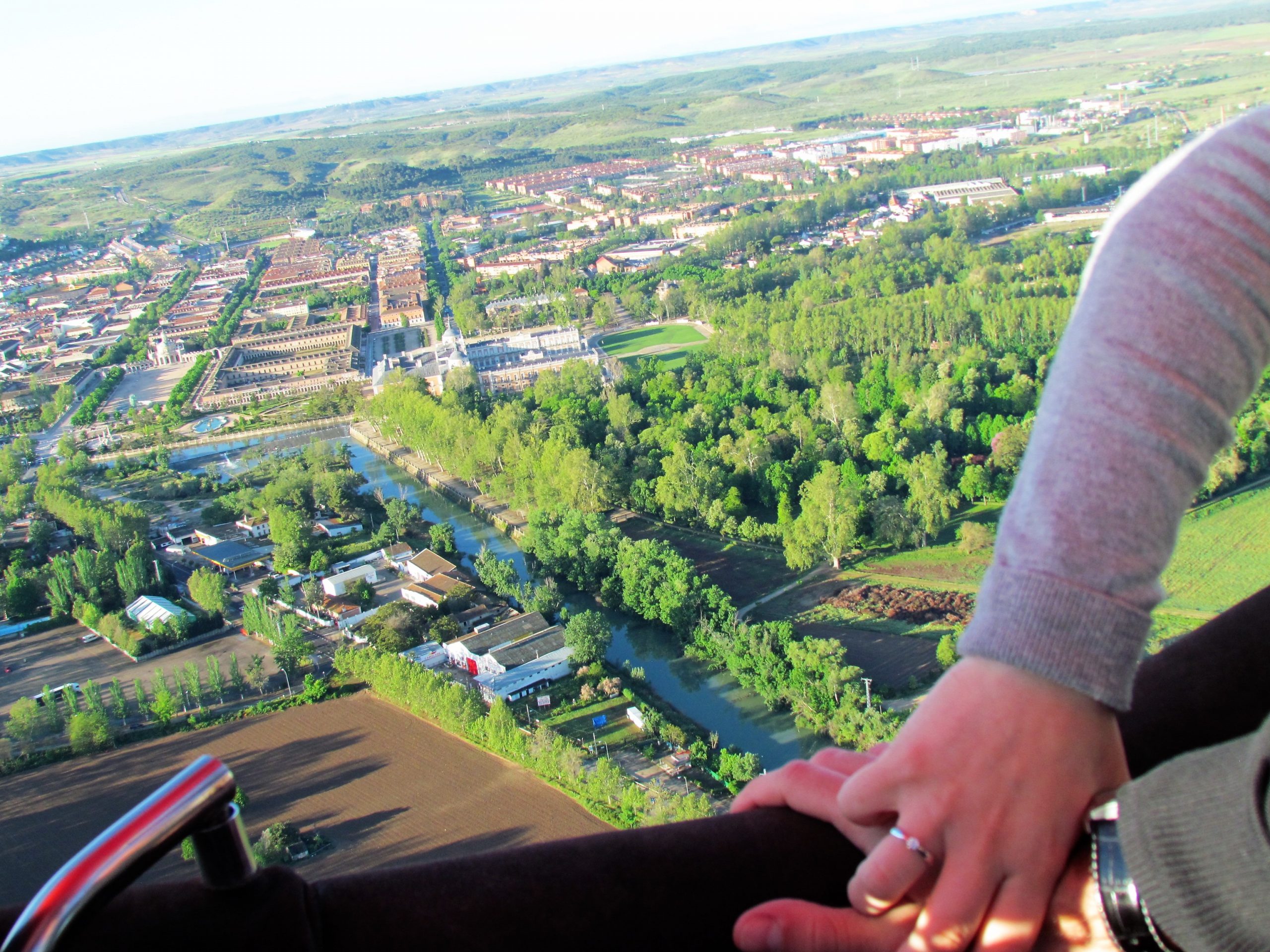 pedida de mano en globo aerostatico